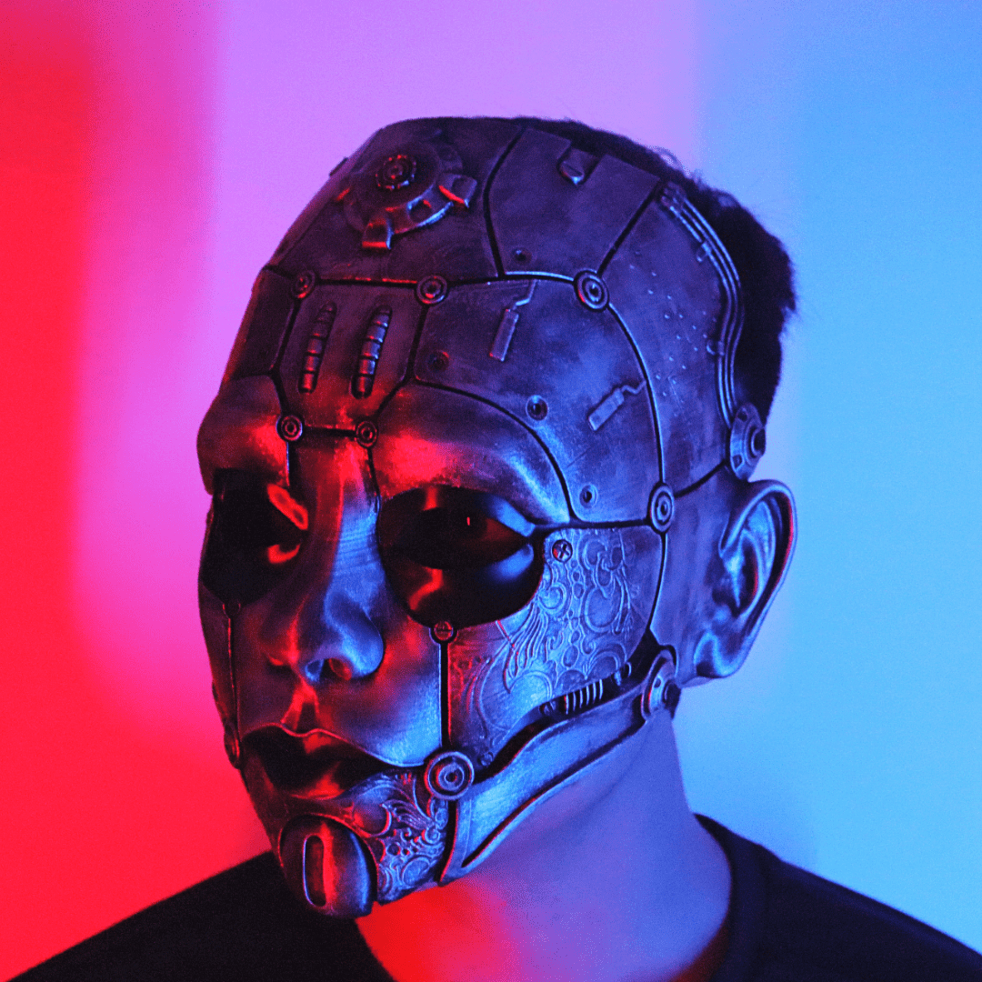 Space Armory Cyborg Humanoid Robot Mask